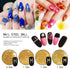 Minejin 3D Nail Art Caviar Beads Gold Silver 1 mm Mini Metal Micro Balls for Nail Art Accessories and DIY Decorations
