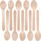 LotFancy Disposable Wooden Spoons, 250Pcs 6.25 inch Biodegradable Eco-friendly Birchwood Cutlery
