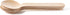 Concession Essentials Disposable Wooden Cutlery Spoons - 6.25 Inch Length, Pack of 100