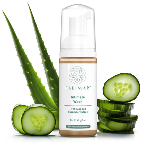 PALIMAR Intimate Wash - Gentle Foam Cleanser for pH Balance Feminine Wash, Hydration, Cooling Effect, Odor Control pH