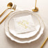 Crisky 40 and Fabulous Cocktail Napkins Gold for Women, 40th Birthday Decorations, 50Pcs, 3-Ply Supplies