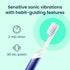Quip Sonic Toothbrush for Adults with Timer, Extra Brush Head, Travel Cover, Electric, Indigo