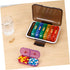 Holibanna Travel Medicine Organizer Case Cute Day Pill Holder with Break Resistant Compartments Portable Storage