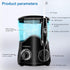 TUREWELL FC162 Water Dental Flosser for Teeth/Braces - 10 Pressure Levels, 8 Water Jet Tips, 600ML Electric Irrigator
