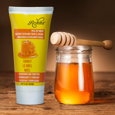 Reshma Beauty Honey Peel Off Mask | Removes Blackheads & Excess Oil | Pore Purifying | Cruelty Free | 5.07 oz (Pack of