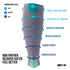 Thirty48 "The Sock Geeks" Cp Series Calf/Shin Splint Guard Compression Sleeves, 1 Pair, Gray/Green, Small