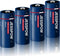 4 Pack 18500 Rechargeable Solar Batteries 3.2V, 1000mAh LiFePO4 for Outdoor Lights, Flashlight (Not AA)