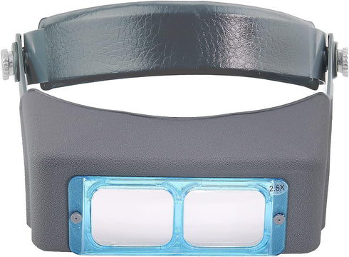 Magnification-1.5X 2X 2.5X 3.5X Headband Magnifier Double Lens Head-Mounted Reading Magnifier Loupe Jewelry Visor