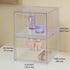 STORi Audrey Stackable Clear Bin Plastic Organizer Drawers | 2 Piece Set | Organize Cosmetics and Beauty Supplies on