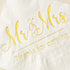 Crisky Napkins Mr and Mrs Gold Cocktail Beverage Dessert, 100 Pcs for Wedding Party Decorations