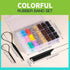YGDZ Elastic Hair Bands, 1500 pcs Hair Ties, Colorful Rubber Bands for Girls, Women, Toddler