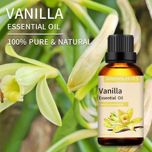 Vanilla Essential Oil 3.38 oz, 100% Pure Vanilla Aromatherapy Oil for Diffuser, Perfumes, Massage, Soap Making