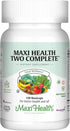 Maxi Health Two Complete Multivitamins and Minerals, Full Potency, 120 Capsules, Kosher