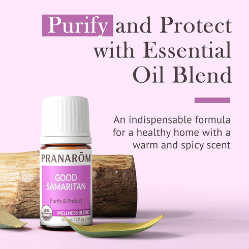 Pranarom Good Samaritan Essential Oil Blend (5ml) - 100% Pure Essential Oil for Diffusing and Cleaning