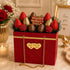 Toni Crafty 4 floral bags pcs red, flower boxes for arrangements, Hand bag with Metal Chain Waterproof Florist purse