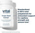 Vital Nutrients Grape Seed Extract 100mg, Potent Antioxidant for Circulation, Capillary, and Vein Health (90 Capsules)