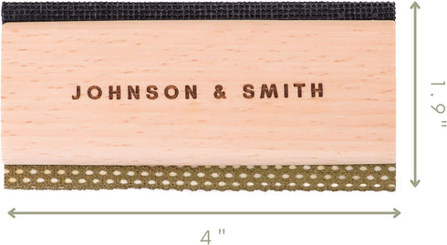 Johnson & Smith Sweater Comb, Double Sided Lint Scraper and Cashmere Pill Remover Brush with Pouch