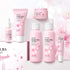 Skin Care Set JAPAN SAKURA - Women Beauty Gift Set with Cleanser, Toner, Lotion, Serum, Eye Cream, 6pcs