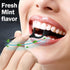 2000 Count Floss Picks Bulk, Natural Dental Floss Picks Toothpicks, High Pull Tooth Flosser Picks for Teeth (Black)