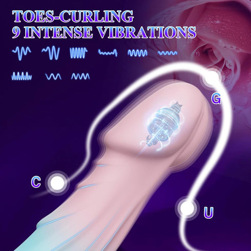 Realsexlife -7.5 9 Women Sex Toys Dildo Vibrator Silicone Realistic Dildos with Suction Cup for Women Vagina Anal Sex