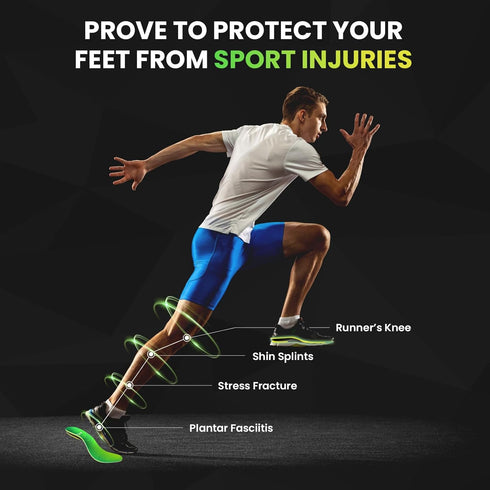 Relief,2XL:Men's 10.5-11.5,Women's 12.5-13 Lightweight Running Sport Insoles for Men Women - Welnove Shock Absorption