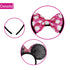 Mouse Ears Headbands for Women, Shiny Bows for Birthday Events, Party Accessories (Rose Pink, 1 Count)
