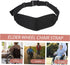 Beaupretty Adjustable Protective Safety Strap for Elderly Legs Black Lightweight Fixed Belt for Wheelchair Use