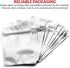 Mylar Bags with Ziplock 4" x 6" - 100 Sealable Heat Seal Bags for Candy, Food Packaging, Medications