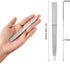 Mudder 6 Pieces Stainless Steel Double Side Nail File, Metal Buffer for Fingernails and Toenails, 5 Inch, Silver