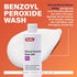 Rugby Benzoyl Peroxide Wash USP 5% - Acne Medication for Clear Skin, 8 Fl. Oz.