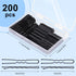 TsMADDTs Bobby Pins Hair Pins Kit, 200PCS Bobby Pins Black and U Hair Pins for Women, Black Hair Pins for Buns with Box, 2.4 Inch and 2 Inch