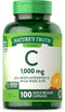 Nature's Truth Vitamin C 1000mg, 100 Capsules, with Wild Rose HIPS & Bioflavonoids, Non-GMO & Gluten Free