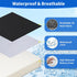 YOUFI Wheelchair Seat Cushion with Waterproof Layer Breathable Cover, High Rebound Memory Foam, Non-Slip Bottom