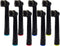 8pcs Charcoal Toothbrush Heads for Electric Toothbrush, Compatible with Pro1000 Pro3000 Pro5000 Pro7000