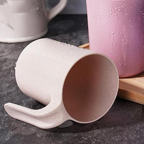 Jeanoko Portable Lightweight Mouthwash Mug for Travel and Home Use, Minimalist Toothbrush Cup for Bathroom Material