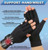 2 Pairs Copper Arthritis Gloves - Compression Gloves for Carpal Tunnel Pain Relief, Fingerless Typing Glove