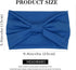 Olbye 6 Pack Wide Headbands for Women - Knotted Turban Elastic Non Slip Hairbands Yoga Workout