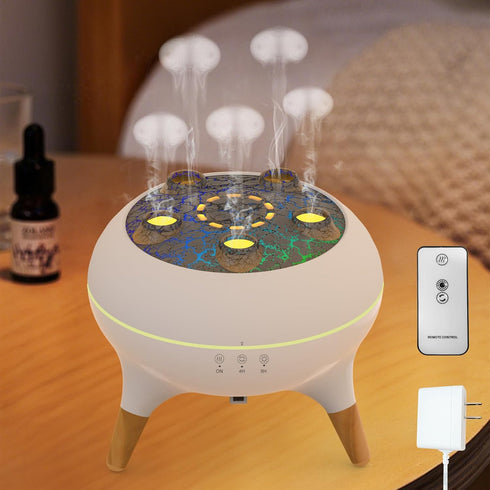 Jellyfish Diffuser, Volcano Air Humidifiers Dynamic Sound Pickup Ultrasonic Aromatherapy Aroma Essential