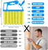 2 Pcs Window Venetian Blind Cleaner Tool, Washable 7 Fingers Dusting Cleaner and Air Vent Brush, Blue Green