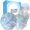 SHOWER BOUQUET XL Soft-Pastel-Colors Loofah-Bath-Sponge 4-Pack, Extra-Large 75g Mesh Luffa Set for Exfoliating