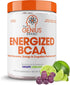Genius BCAA Energy Powder, Grape Limeade, Nootropic Amino Acids & Muscle Recovery, Vegan Workout Supplement