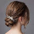 Latious Wedding Bride Pearl Hair Side Comb, Silver Rhinestone Bridal Hair Clips for Women and Girls