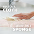 Scotch-Brite Greener Clean Sponge Cloth, Plant-Based Kitchen Cleaning Cloths for Washing Dishes, 2 Cloths