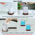 EQUSUPRO Essential Oil Diffuser 150ml, Metal Aromatherapy Ultrasonic Cool Mist Diffuser with Auto Shut-Off, 7 Color LED