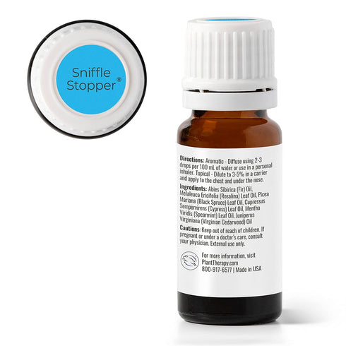 Plant Therapy KidSafe Sniffle Stopper Essential Oil Blend 10 mL (1/3 oz) 100% Pure, Natural Aromatherapy, Therapeutic