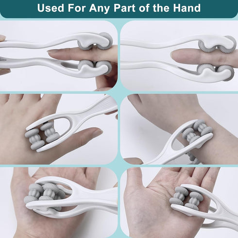 Hoxxu 2pcs Finger Massager for Arthritis Finger Arthritis Pain Relief Manual Massage Tools Hand Massage Roller Thumb