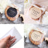 Self Adhesive Cookie Cellophane Treat Bags 5.5x5.5 Inches, 100 Pcs Resealable Plastic Packaging with Thank You Labels