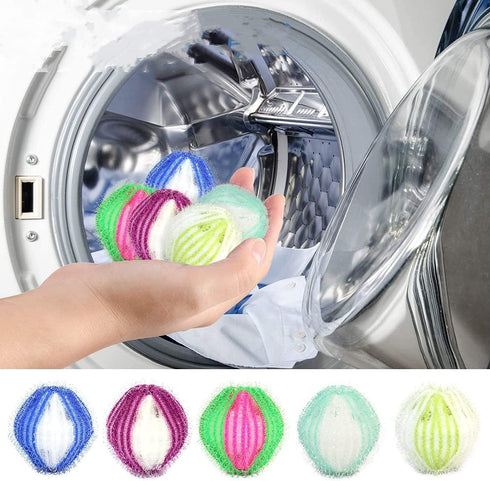5Pcs Reusable Hair Remover - Washing Machine Hair Catcher Laundry Ball for Pet Hair Lint Remover, Household Supplies