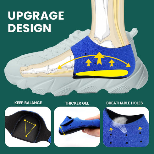 Plantar Fasciitis Protector for Shoes, Welnove Heel Cups for Pain Relief, Support Cushion for Women & Men