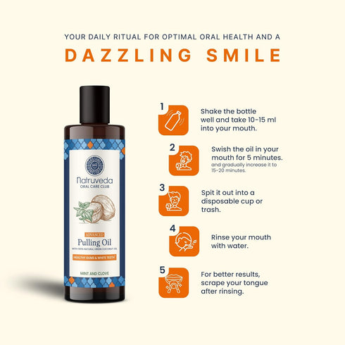 Advanced Coconut Oil Pulling, 10 Fl Oz, Extra Virgin Coconut Oil, Mint, Healthy Gums & Strong Teeth